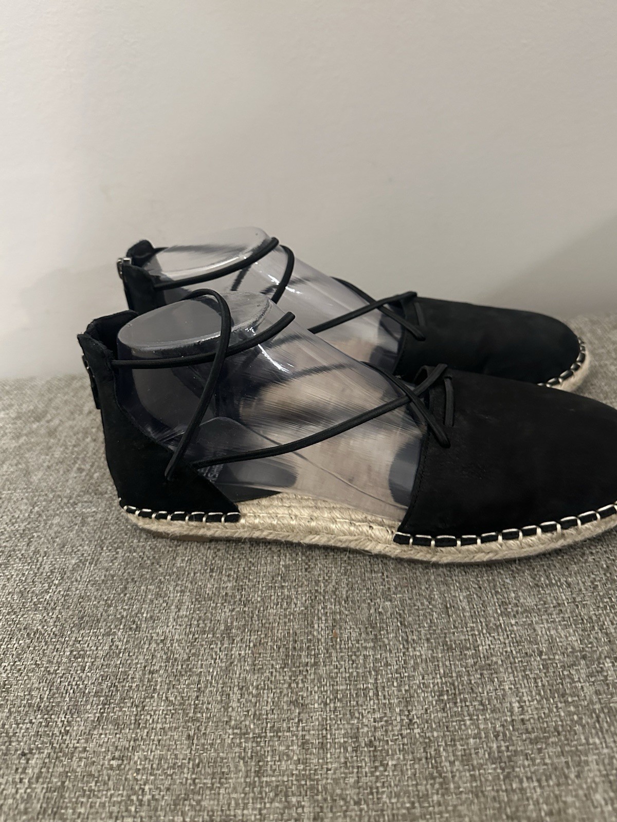 Eileen Fisher Women’s  black Strappy  Espadrille Flats Size 8.5