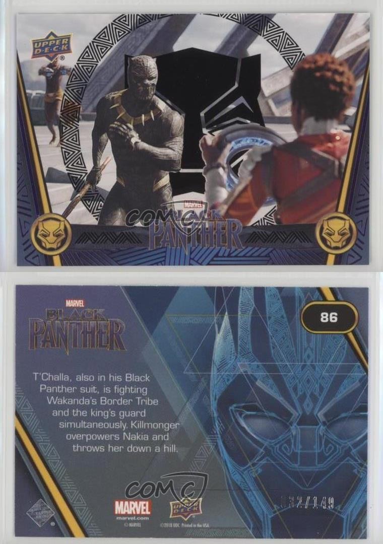 2018 Upper Deck Marvel Black Panther 32/149 Killmonger Proves too Strong #86 8vv thumbnail 3