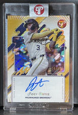 2025 Topps Pristine Joey Ortiz Encased Gold AUTO /50 #PA-JO Milwaukee Brewers