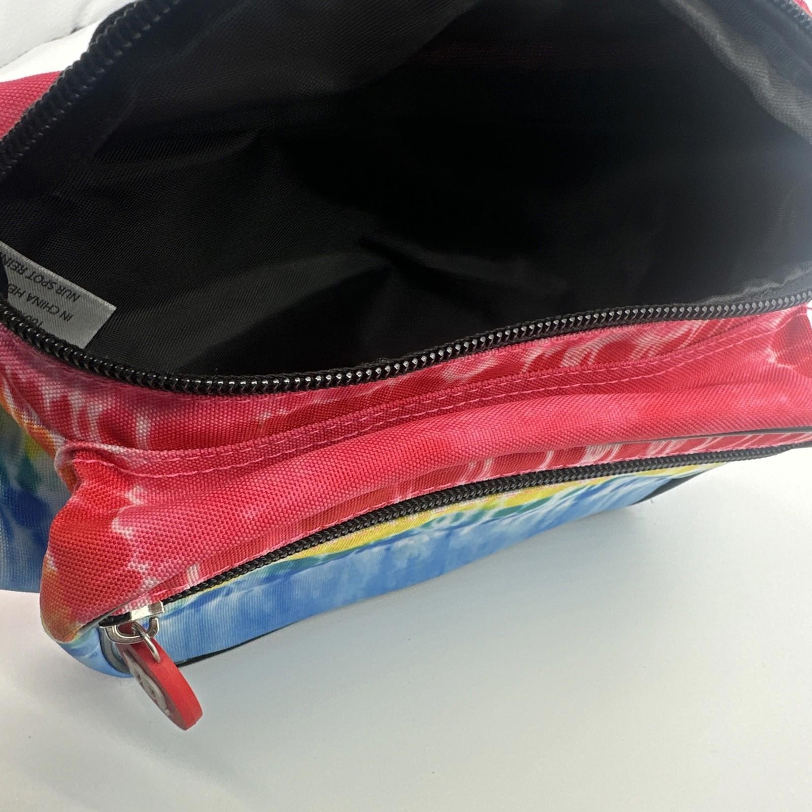 M&M Tieye Dye Fanny Pack Multi Color Adjustable Strap Zipper Closure Unisex image 7