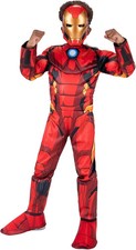 Marvel Iron Man Official Youth Halloween Costume - Premium Quality Padded Jumpsu