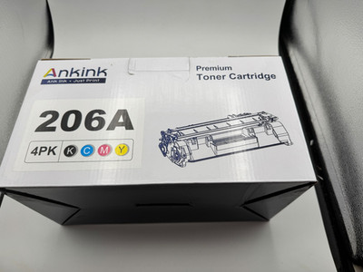 Ankink 206A Premium Toner Cartridge 4pk-New HP Printer Laser Jet
