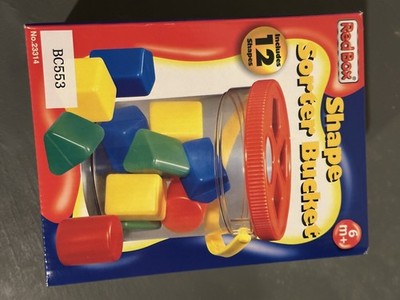 RedBox Shape Sorter Bucket Multicolor Toy 6 Months+ Puzzle BC553