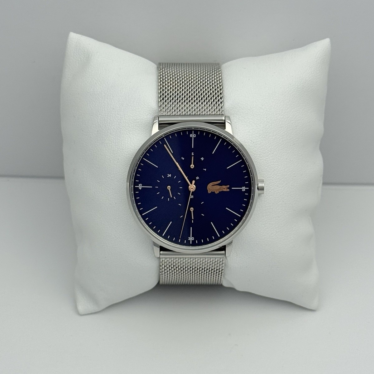 Lacoste Moon Mesh Watch LACOSTE 2001078 MOON SILVER DIAL SILVER MESH STAINLESS  main image 4