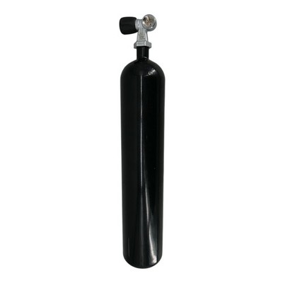 Tauchflasche 3 Liter 232bar komplett mit Ventil schwarz Z-Ventil G5/8