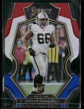 2022 Panini Select #154 Dylan Parham Red White and Blue Cut