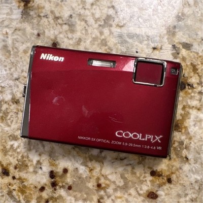 Nikon COOLPIX S60 5x Optical Zoom Red Compact Digital Camera