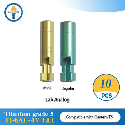 10 pcs Dental lab analog inter hex type compatible with Osstem Mini Regular