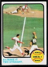 1973 Topps #204 World Series Game No. 2: A's Make It Two Straight