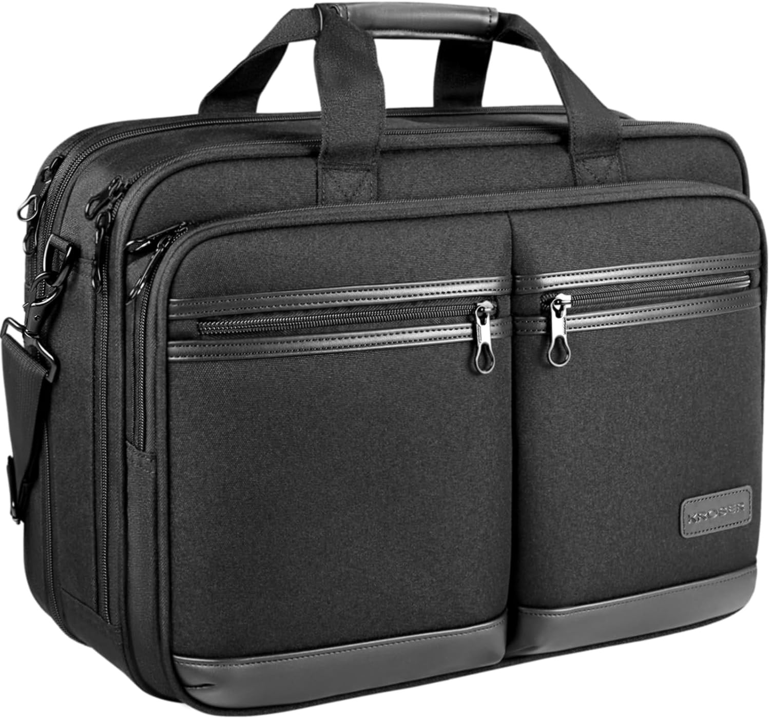KROSER Laptop Bag Stylish Laptop Briefcase Fits Up to 17.3 Inch Expandable Wate