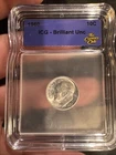 1960 Roosevelt Silver Dime IGC Graded Coin Uncirculated Details 90% Silver Coin