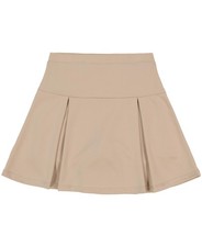 Izod Girls School Uniform Sensory~Friendly Pleated Khaki Scooter, Size 12