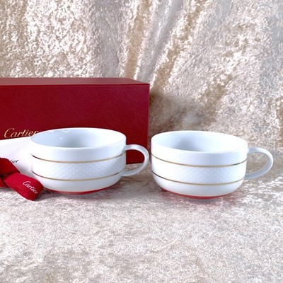 Cartier Tea Cup Porcelain Tableware VIP Gift from Cartier