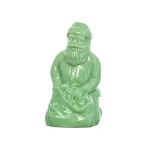 Jadeite Santa by Mosser Glass