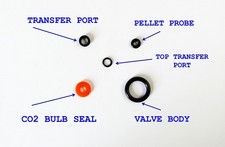 CROSMAN 2240,2250,2260 ,1740,1760 SEAL KIT -NOW INCLUDES TOP TRANSFER PORT SEAL.