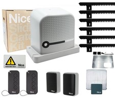 Kit Robus NICE 600 24V Portes Coulissantes 600 KG 6M Crémaillère RBS600BDKCE