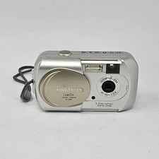 Olympus CAMEDIA D-395 3.2MP Digital Zoom AF 5mm Camera Silver - Powers On 