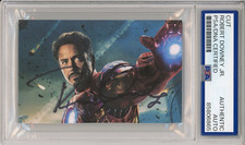 Robert Downey Jr SIGNED IRON MAN Picture PSA DNA COA Auto FULL NAME SIGNATURE