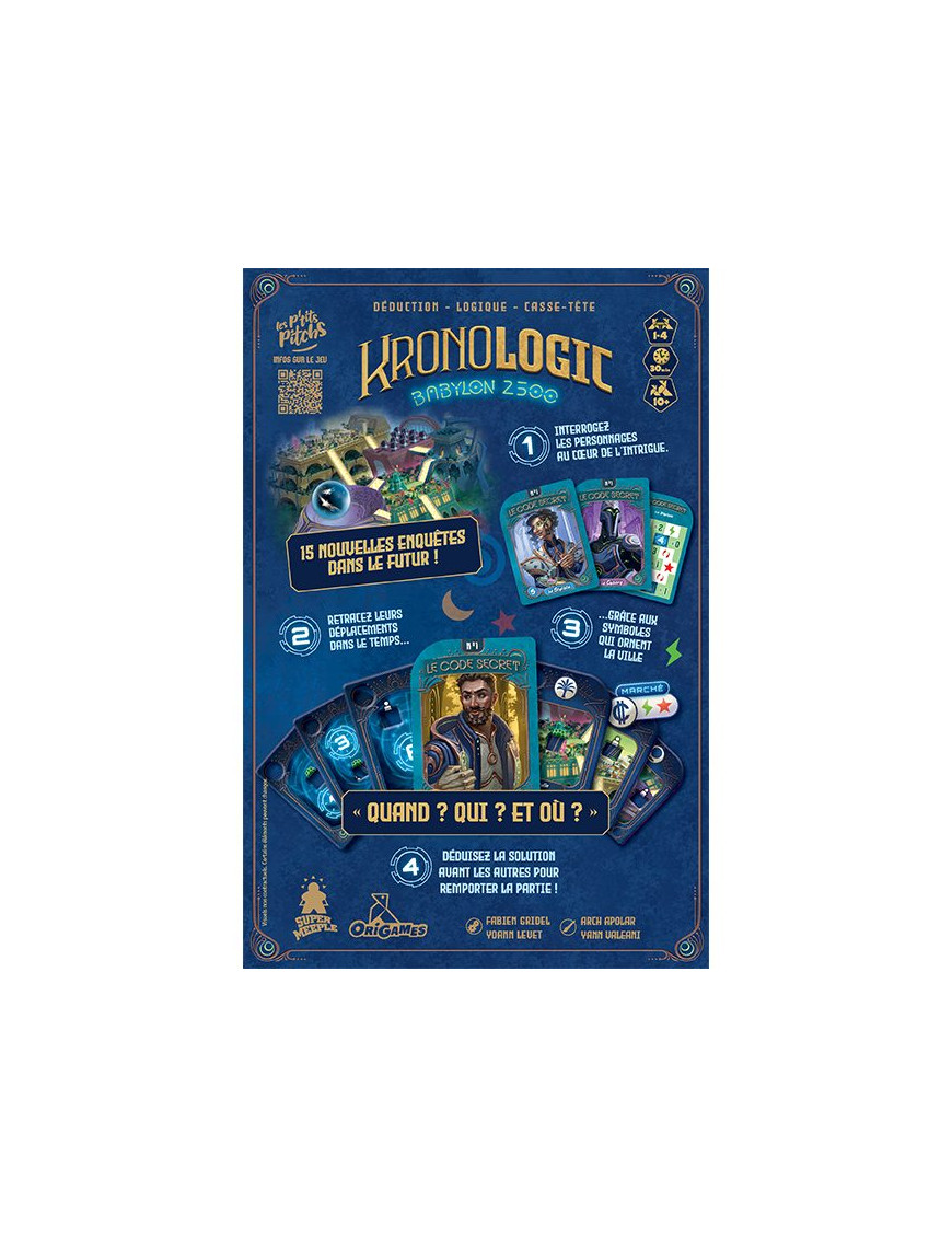 Kronologic Babylon 2500 : enquêtes complexes et intenses à 4 - 3