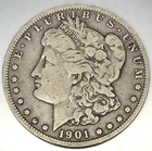 Silver 1901 O Morgan Dollar BU Choice VF Very Fine Silver $1 Coin - 1986