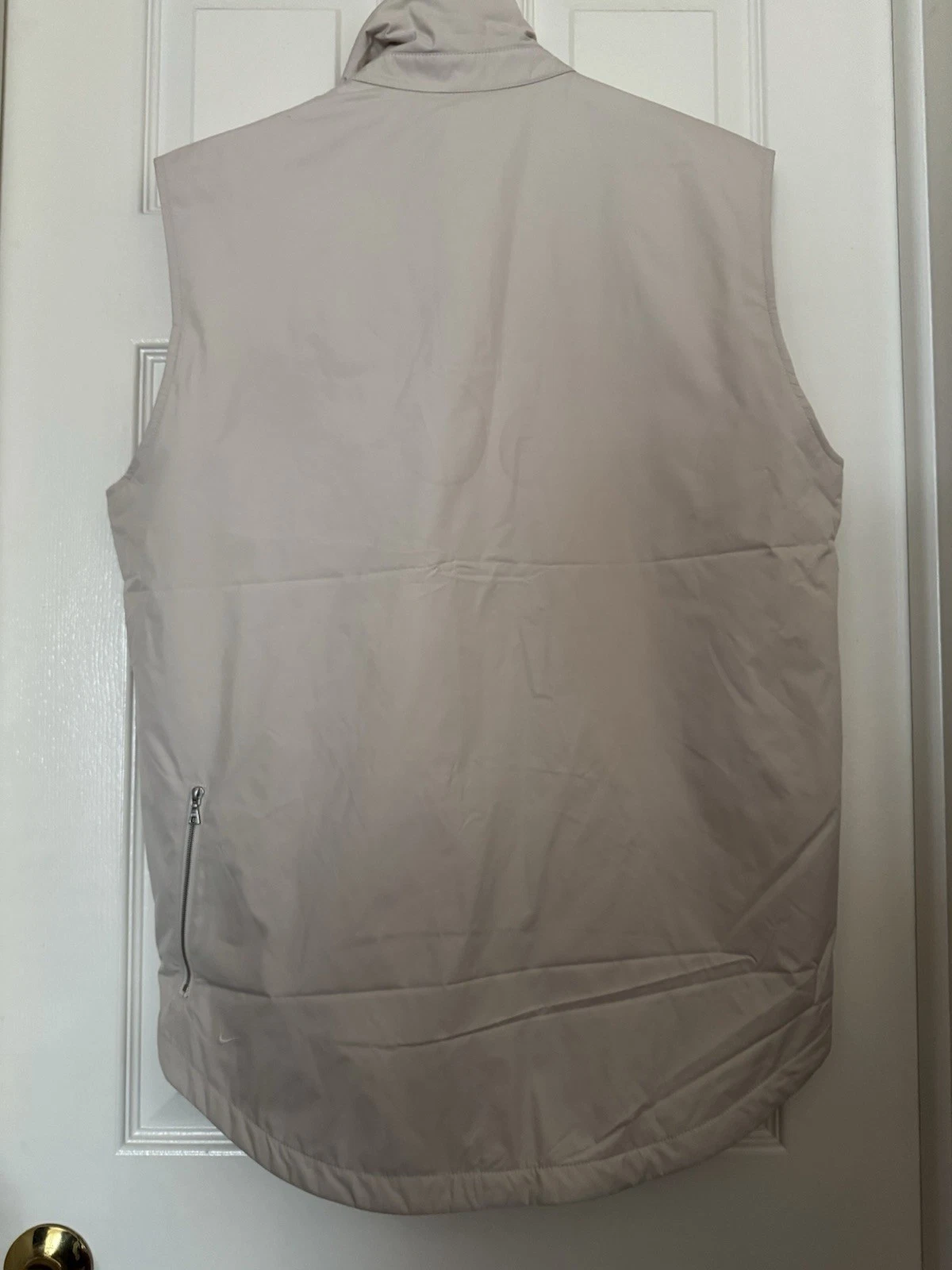 Nike $500 Men’s Medium ESC Made In Italy Down Filled Vest Wheat Ivory DH2884-790 image 12