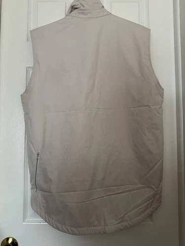 Nike $500 Men’s Medium ESC Made In Italy Down Filled Vest Wheat Ivory DH2884-790 image 12
