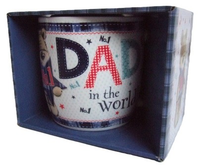 Süße Nr. 1 Papa der Welt Teddybär Tasse - eine tolle Geschenkidee - Neu & Originalverpackt