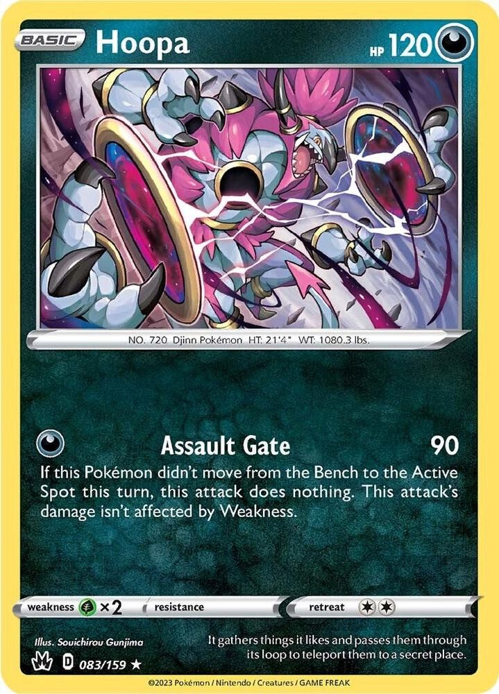 Hoopa #083/159 Crown Zenith Holo Rare Pokemon TCG LP