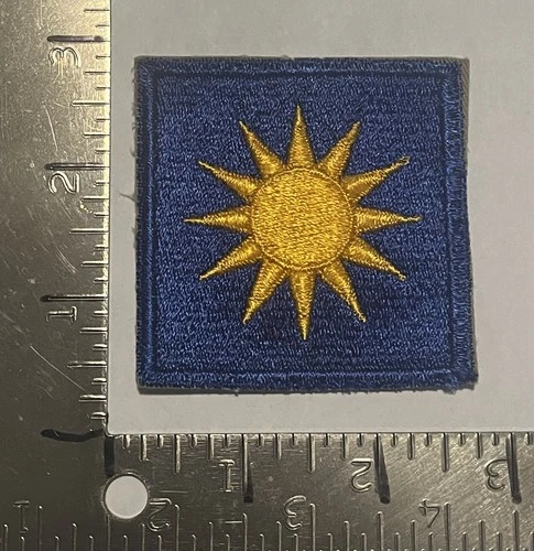 Military Patch WW2 40th Infantry Division Royal Blue Variant  White Back No Glow