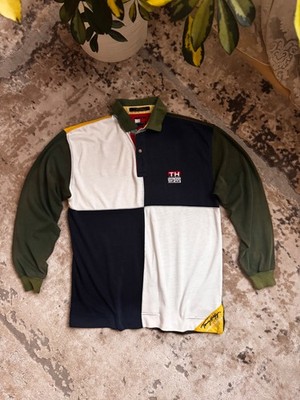 VTG Tommy Hilfiger Sailing Gear Streetwear Rugby Sweatshirt