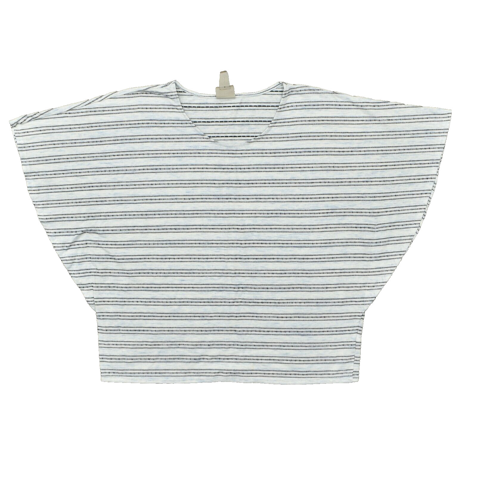 Chico's Women's Size 2 Basic Short Sleeve Blue St… - image 1