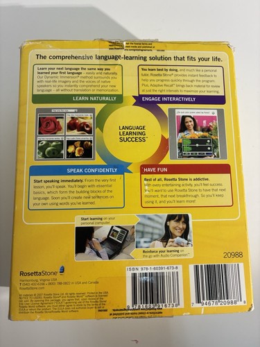 Rosetta Stone Español Spanish Version 3 Level 1, 2, & 3 w/NEW Headphones 12 CDs - Afbeelding 13 van 16