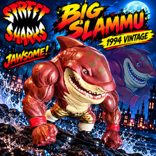 1994 BIG SLAMMU METALLIC • VINTAGE STREET SHARKS MATTEL