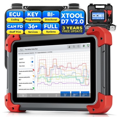 XTOOL D7 V2.0 OBD2 Diagnosegerät Vollsystem-Diagnosetool  Kostenloses Update DE