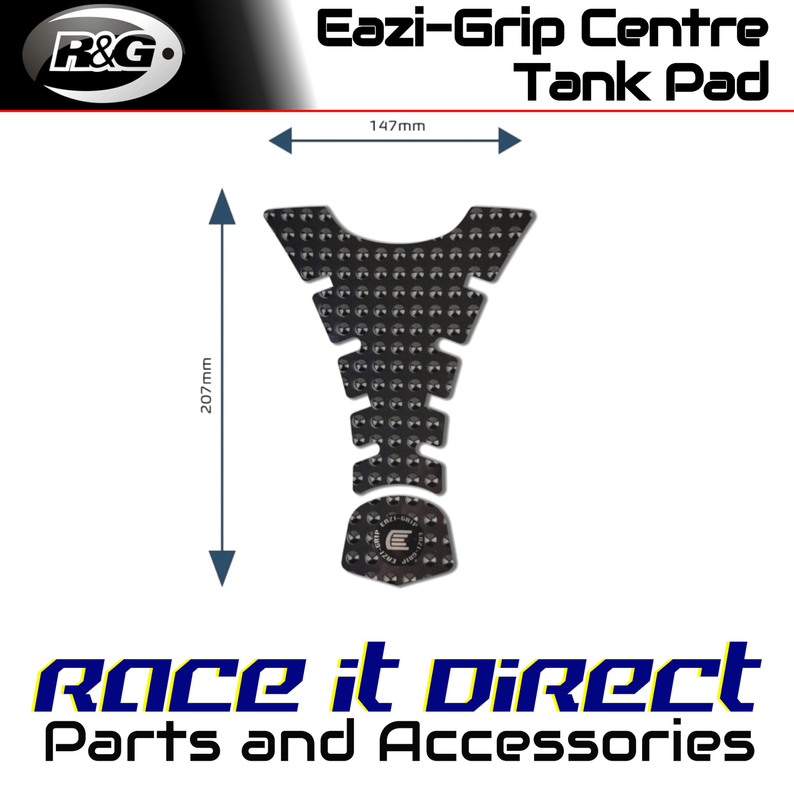 Eazi-Grip Centre Tank Pads for Ducati 996 1998-2003 EVO Style H Eazi-Grip