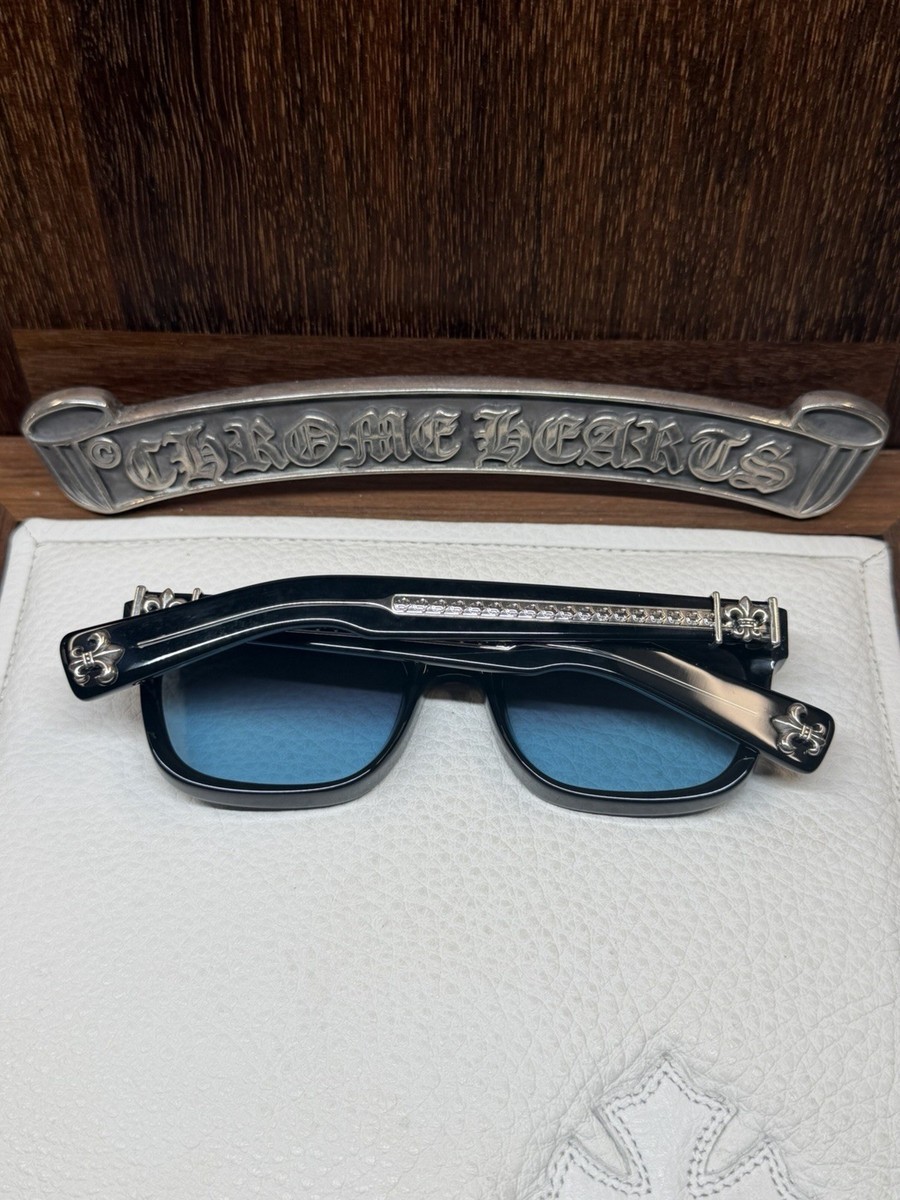 Chrome Hearts See You In Tea Sunglasses Black/Silver Blue | eBay