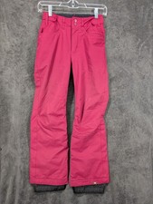 Roxy Snow Pants Girls L Pink 12 DryFlight Hot Pink US Ski Snowboarding