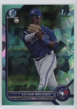 2022 Bowman Sapphire Chrome Prospects Aqua 27/55 Estiven Machado #BCP-12 j5y