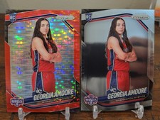 2025 Panini Prizm WNBA #103 GEORGIA AMOORE Red Pulsar Rookie RC #'d /299 + Base