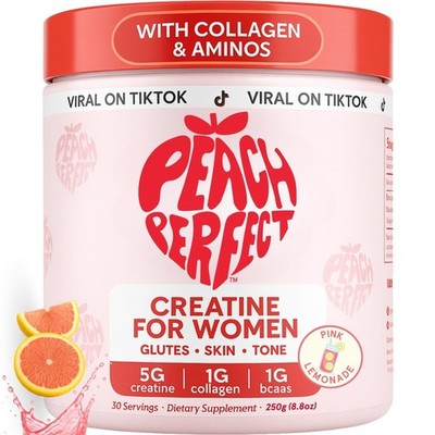 Peach Perfect Creatine Blend for Women   Micronized Creatine Monohydrate w