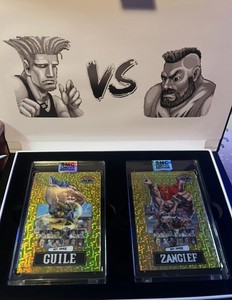 2024 SMC Saturday Morning Cards Street Fighter 2 GOLD Guile & Zangief /20
