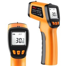 XRCLIF Infrared Thermometer Gun -58 F to 1022 F, 4 Piece Set, -58 F 1022 F
