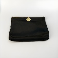 Vintage 1960s MCM Walborg Satin and Rhinestone Evening Clutch Purse