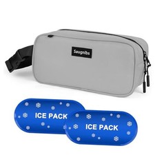 Small Cooler Bag,Mini Cooler Bag with Ice Packs,Insulated Lunch Bag with Gray