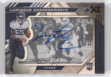 2020 Panini XR Luminous Endorsements Auto /99 Darrynton Evans #LE-DE Auto u6m