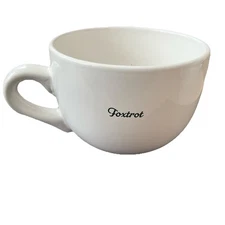 Foxtrot Coffee Co. Jumbo Coffee Mug Cup Large White M-Ware 16 oz.