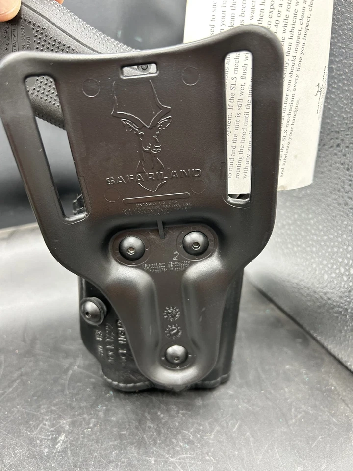 SAFARILAND 6280 SLS LVL II DUTY HOLSTER GLOCK 17 22 w/ TLR-7 LIGHT Left Hand - Image 3 of 4