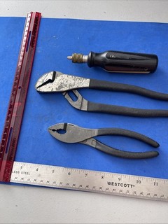 3X Craftsman Professional 45381 Channel Lock & 45378 Pliers W/ Bit Screwdriver