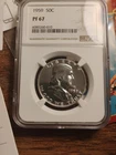 1959 Franklin Half Dollar 50C NGC PF67