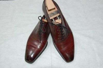 Gaziano & Girling ''Hayes'' Oxfords | UK 8.5E US 9D | Vintage Rioja | TG73 | Trees